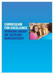 curriculum for excellence WorkinG Group on TacklinG