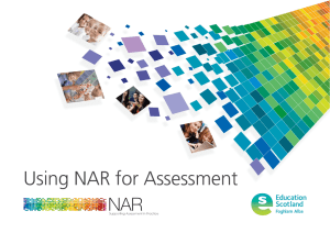 Using NAR for Assessment