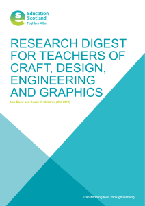 RESEARCH DIGEST FOR TEACHERS OF CRAFT, DESIGN, ENGINEERING