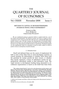 QUARTERLY JOURNAL OF ECONOMICS Vol. CXXIII November 2008