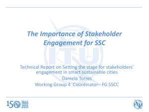 The Importance of Stakeholder Engagement for SSC