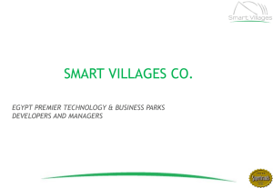 SMART VILLAGES CO. EGYPT PREMIER TECHNOLOGY &amp; BUSINESS PARKS DEVELOPERS AND MANAGERS