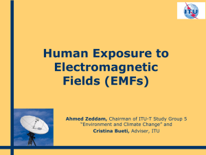 Human Exposure to Electromagnetic Fields (EMFs)