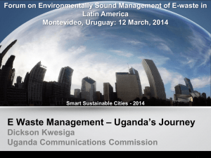 Forum on Environmentally Sound Management of E-waste in Latin America