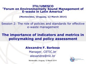 The importance of indicators and metrics in policymaking and policy assessment