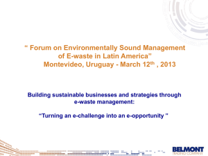 “ Forum on Environmentally Sound Management waste in Latin America” of E-