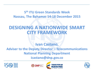 DESIGNING A NATIONWIDE SMART CITY FRAMEWORK Ivan Castano,