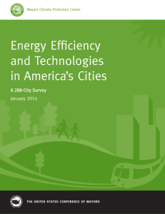 Energy Efficiency and Technologies in America’s Cities A 288-City Survey