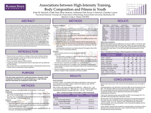 Associations between High-Intensity Training, Body Composition and Fitness in Youth