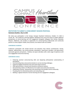 INVITATION TO SUBMIT A CONCURRENT SESSION PROPOSAL