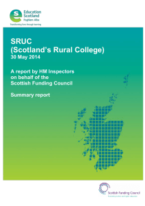SRUC (Scotland’s Rural College)  30 May 2014