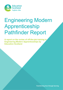 Engineering Modern Apprenticeship Pathfinder Report