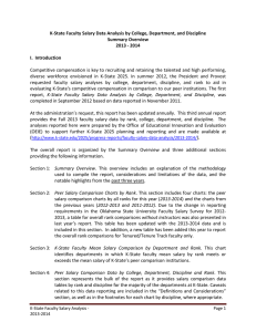 K-State Faculty Salary Data Analysis by College, Department, and Discipline