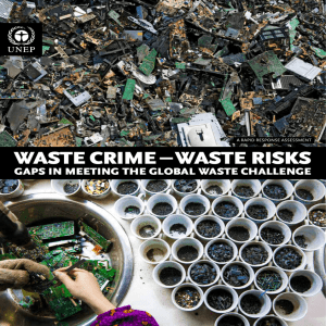 WASTE CRIME – WASTE RISKS A RAPID RESPONSE ASSESSMENT 1