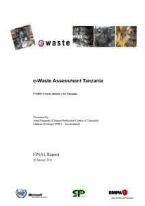 e-Waste Assessment Tanzania