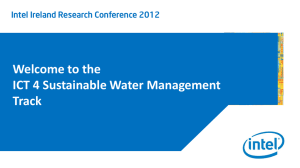 Welcome to the ICT 4 Sustainable Water Management Track