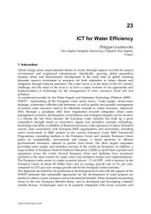 23 ICT for Water Efficiency Philippe Gourbesville