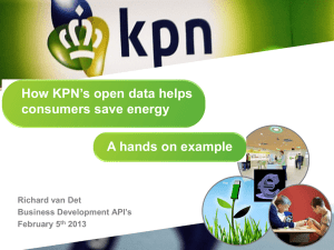 How KPN’s open data helps consumers save energy  A hands on example