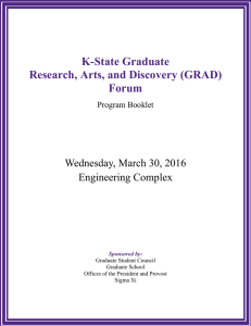 K-State Graduate Research, Arts, and Discovery (GRAD) Forum