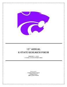 15 Annual K-State Research Forum