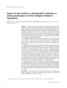 Impact of diet quality on demographic attributes in hypothesis
