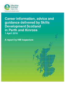 Career information, advice and guidance delivered by Skills Development Scotland