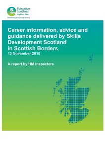 Career information, advice and guidance delivered by Skills Development Scotland in Scottish Borders