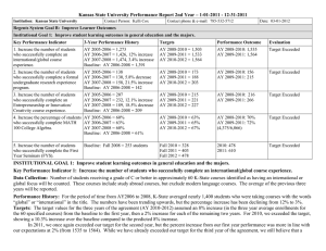 Kansas State University Performance Report 2nd Year – 1-01-2011 -...