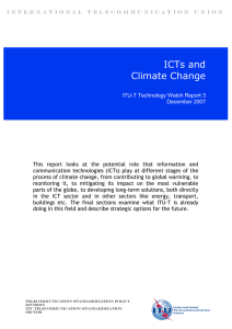 ICTs and Climate Change
