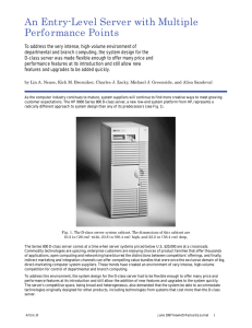 An Entry-Level Server with Multiple Performance Points