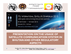 PRESENTATION ON THE USAGE OF SATELLITE COMMUNICATION SYSTEM IN ASPECTS