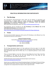 PRACTICAL INFORMATION FOR PARTICIPANTS 1. The Meetings
