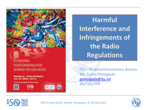 Harmful Interference and Infringements of the Radio