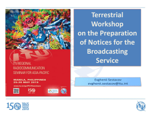 Terrestrial Workshop on the Preparation of Notices for the