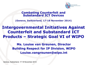 Intergovernmental Initiatives Against Counterfeit and Substandard ICT