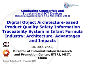 Digital Object Architecture-based Product Quality Safety Information Traceability System in Infant Formula