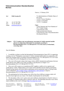 Telecommunication Standardization Bureau