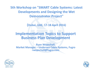 5th Workshop on &#34;SMART Cable Systems: Latest Demonstrator Project&#34;