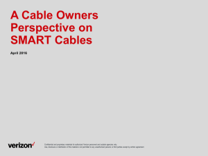 A Cable Owners Perspective on SMART Cables April 2016