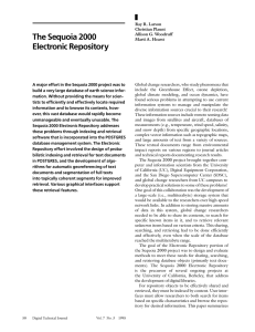 The Sequoia 2000 Electronic Repository