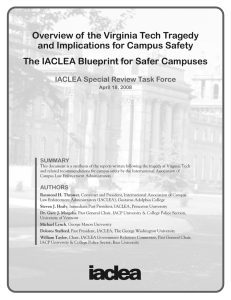 Overview of the Virginia Tech Tragedy and Implications for Campus Safety
