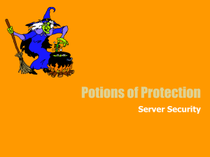Potions of Protection Server Security
