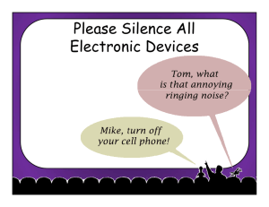 Please Silence All Electronic Devices