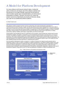 A Model for Platform Development