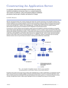 Constructing An Application Server