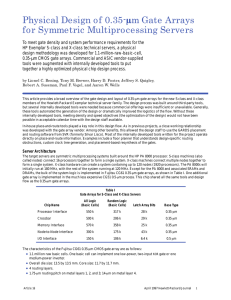 Physical Design of 0.35- for Symmetric Multiprocessing Servers m Gate Arrays