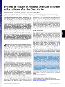 Evidence of recovery of Juniperus virginiana trees from Richard B. Thomas