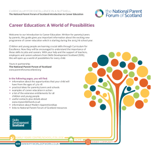 Career Education: A World of Possibilities