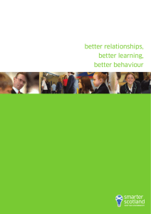 better relationships, better learning, better behaviour