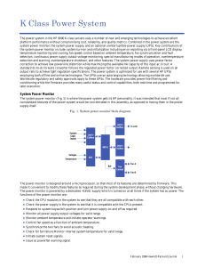 K Class Power System